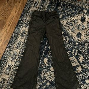 Black princess Polly leather pants